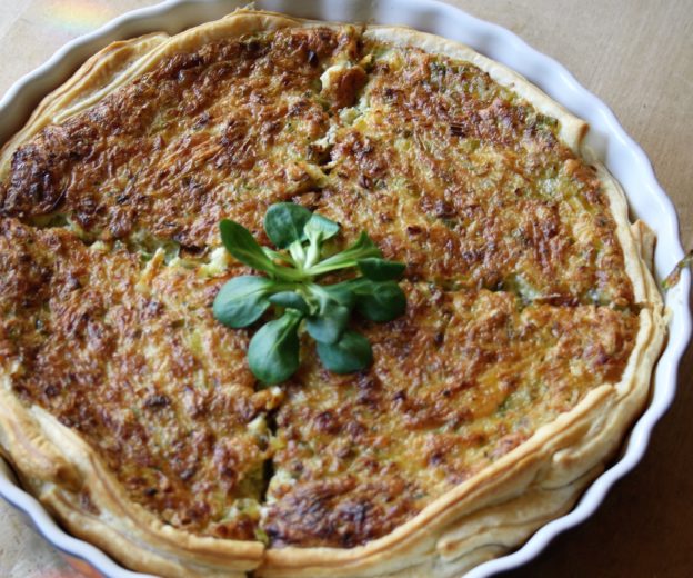 Lauch Quiche aus Blätterteig